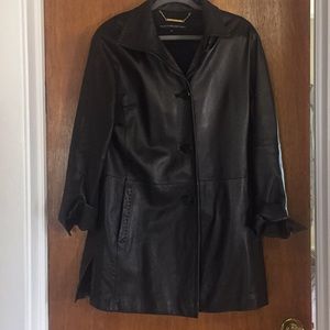 Ellen Tracy collection leather xs jacket,
